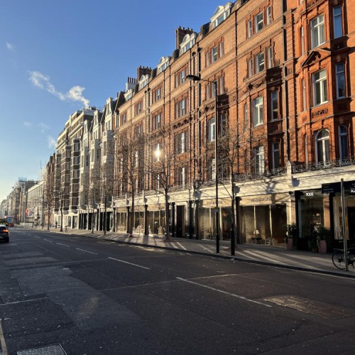 Wide view of Sloane Street