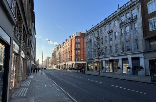 Long view of Sloane Street