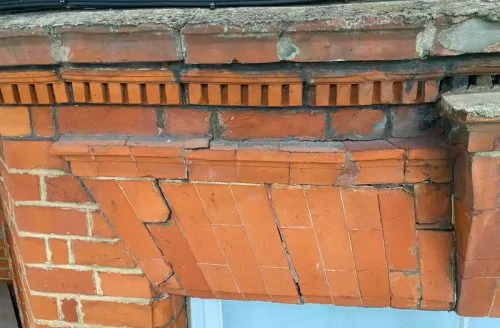 hampstead close up of wall section